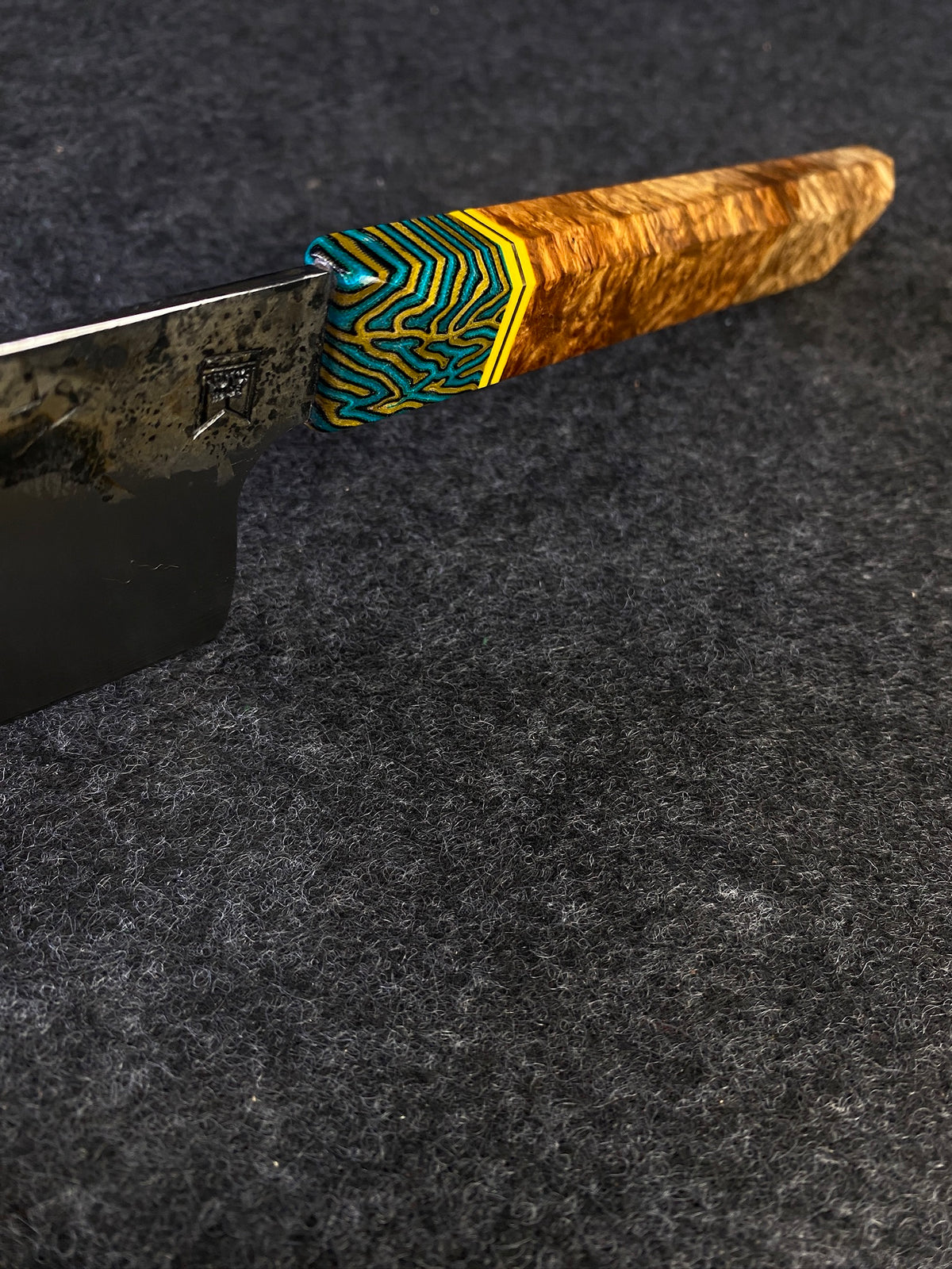 8" K Tip chefs in amboyna burl