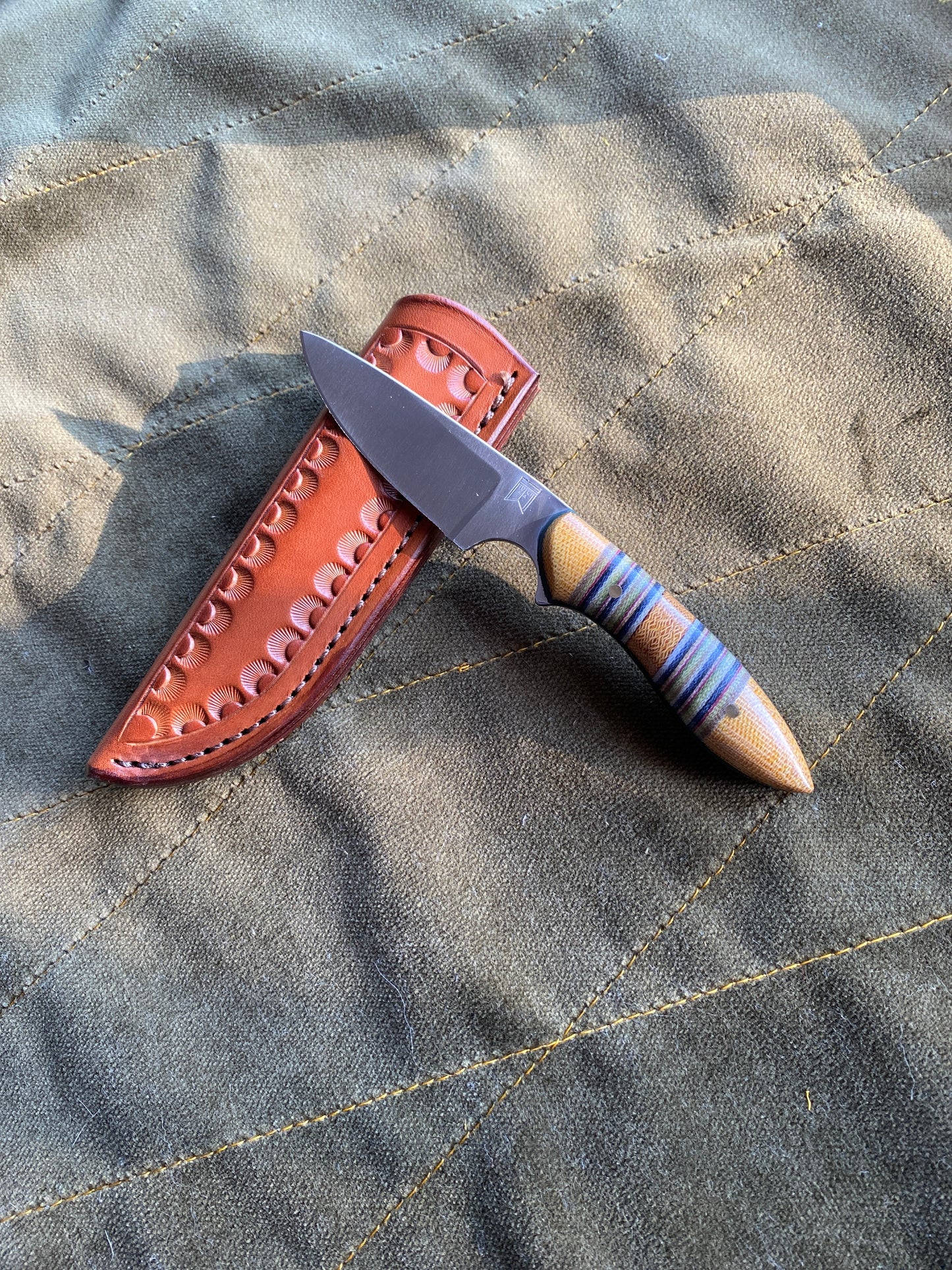 Carbon edc fixed blade