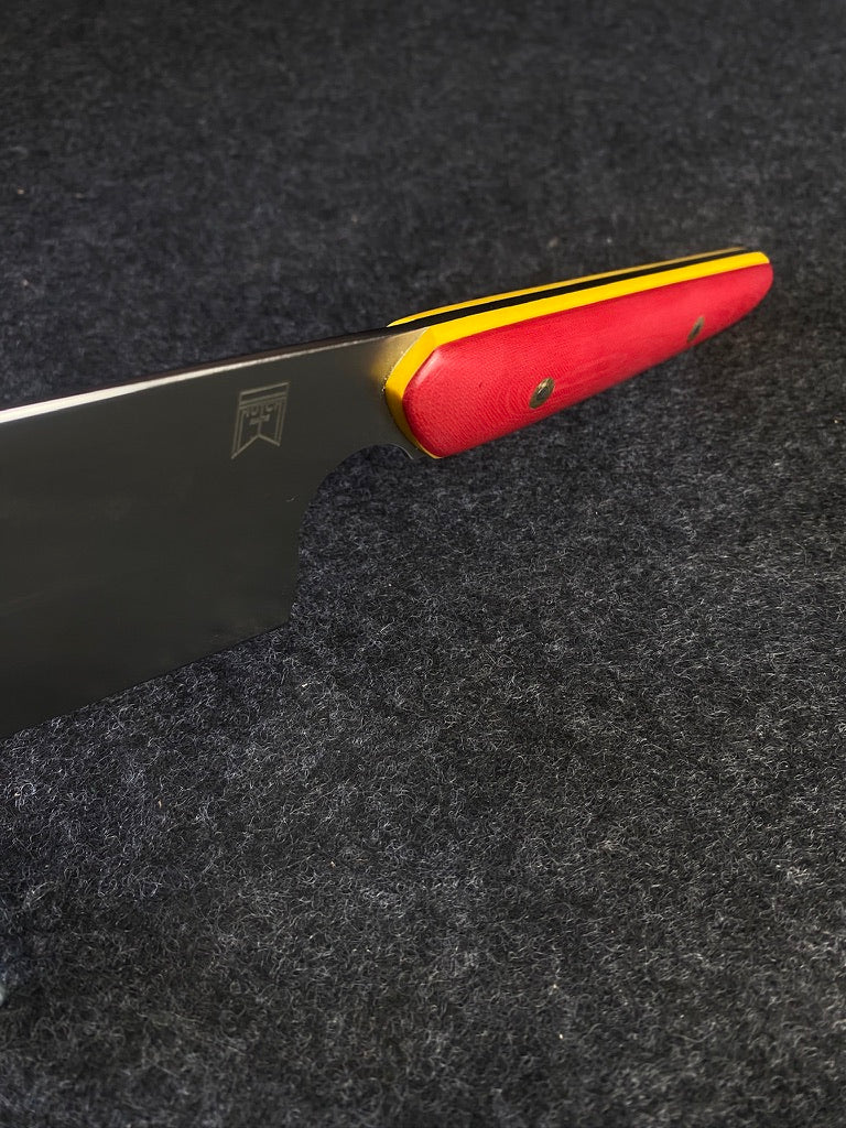8" k tip in red micarta