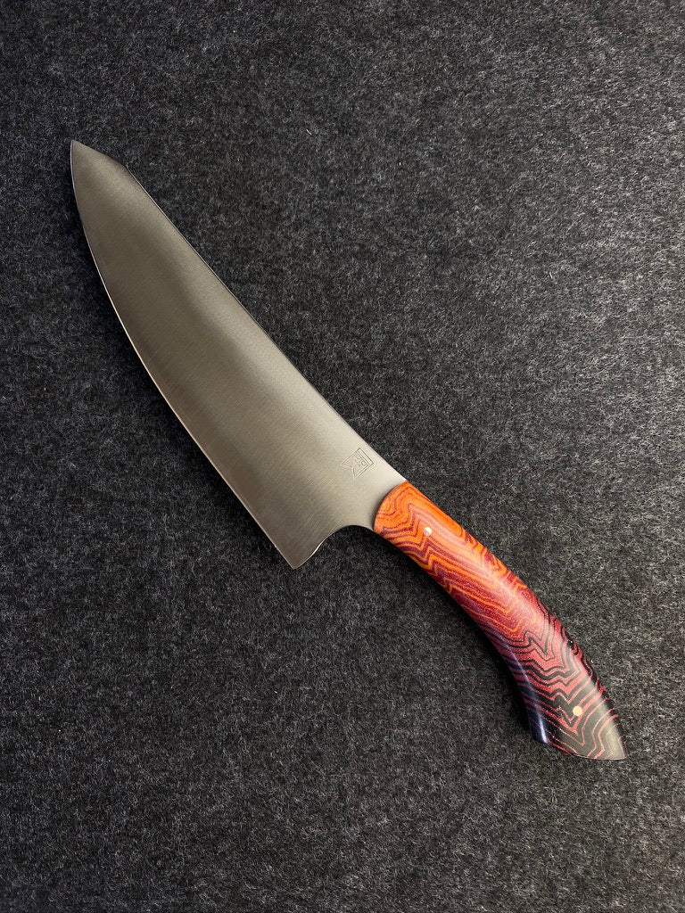 stainless wave in red pattern