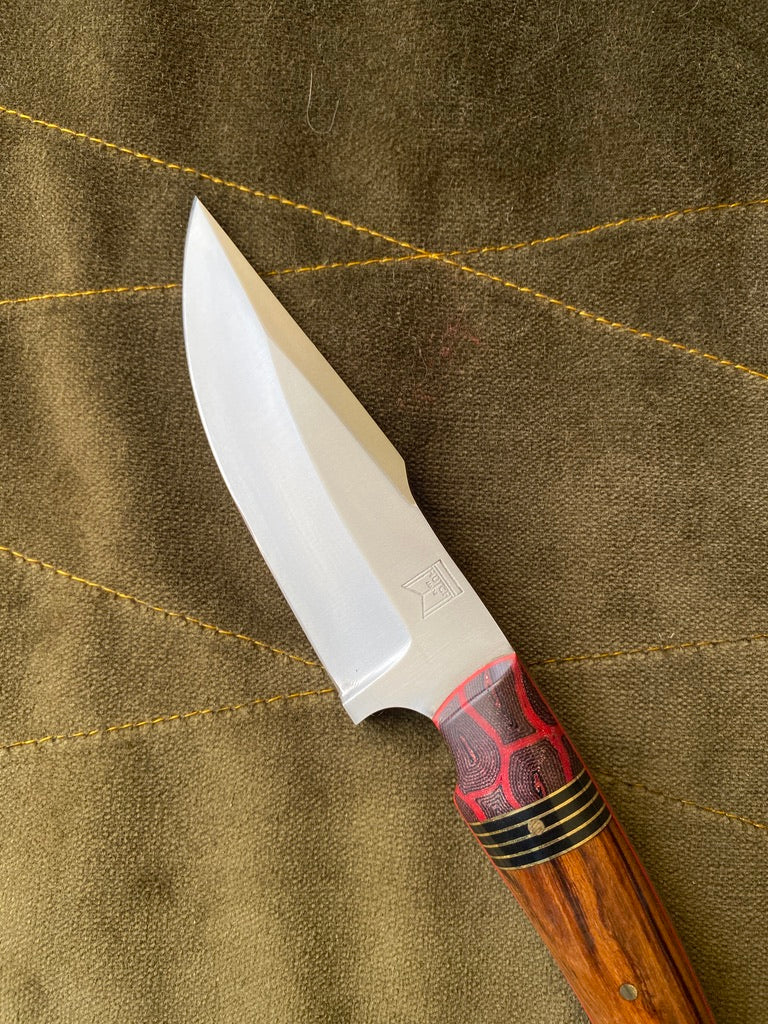 Stainless clip point belt knife