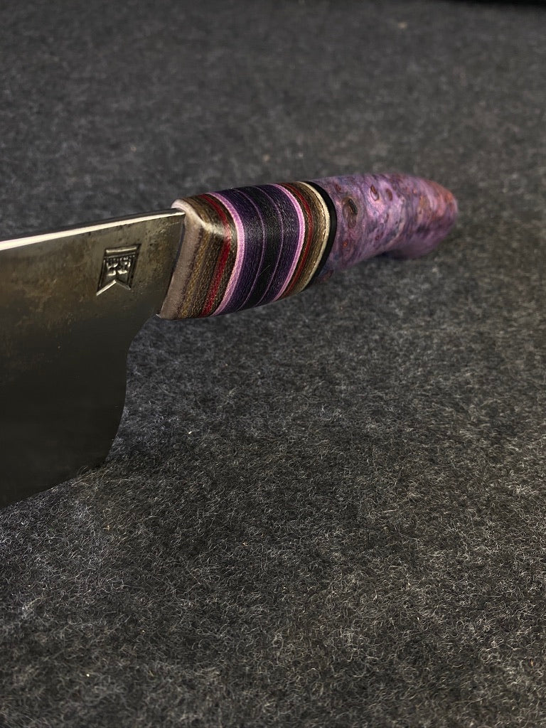 10" Chefs knife in dyed maple