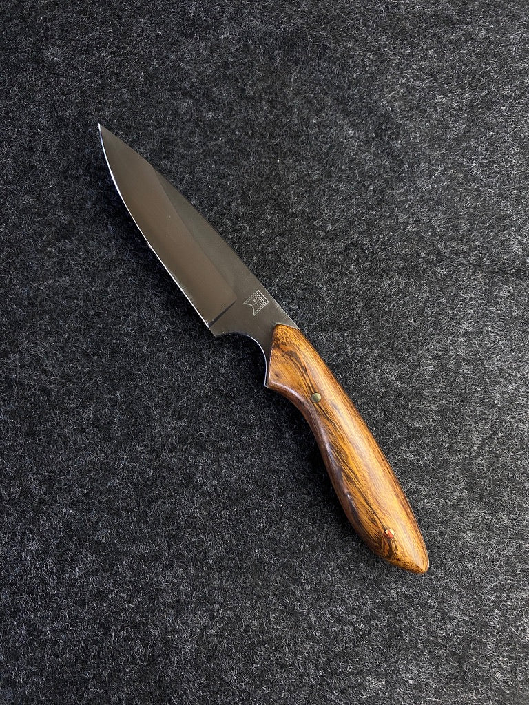 stainless edc in desert ironwood