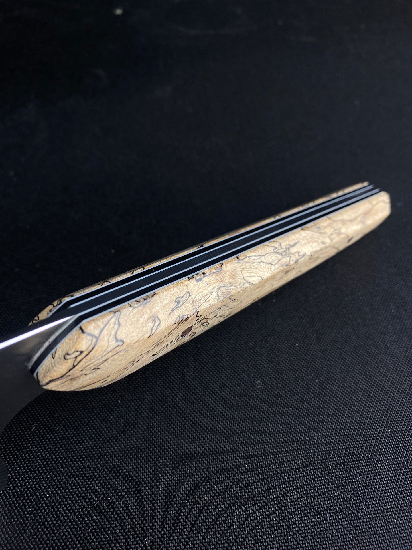 Stainless k-tip with spalted maple