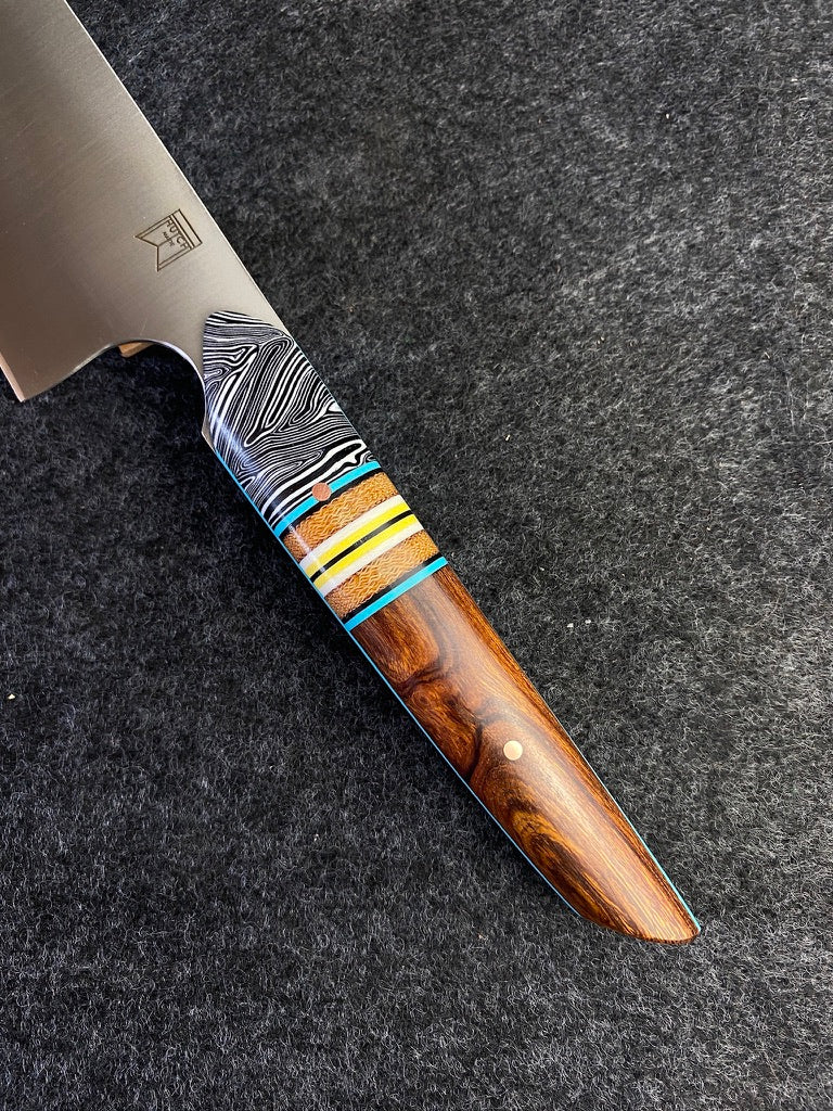 8" k-tip chefs knife in ironwood segment