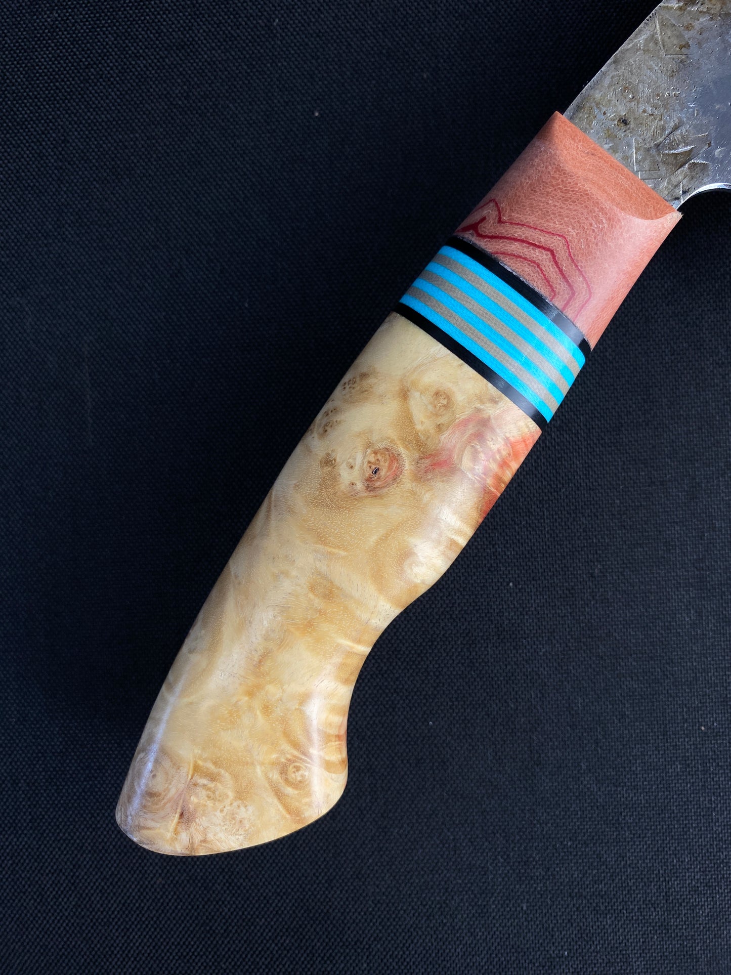 Flame box elder chefs knife