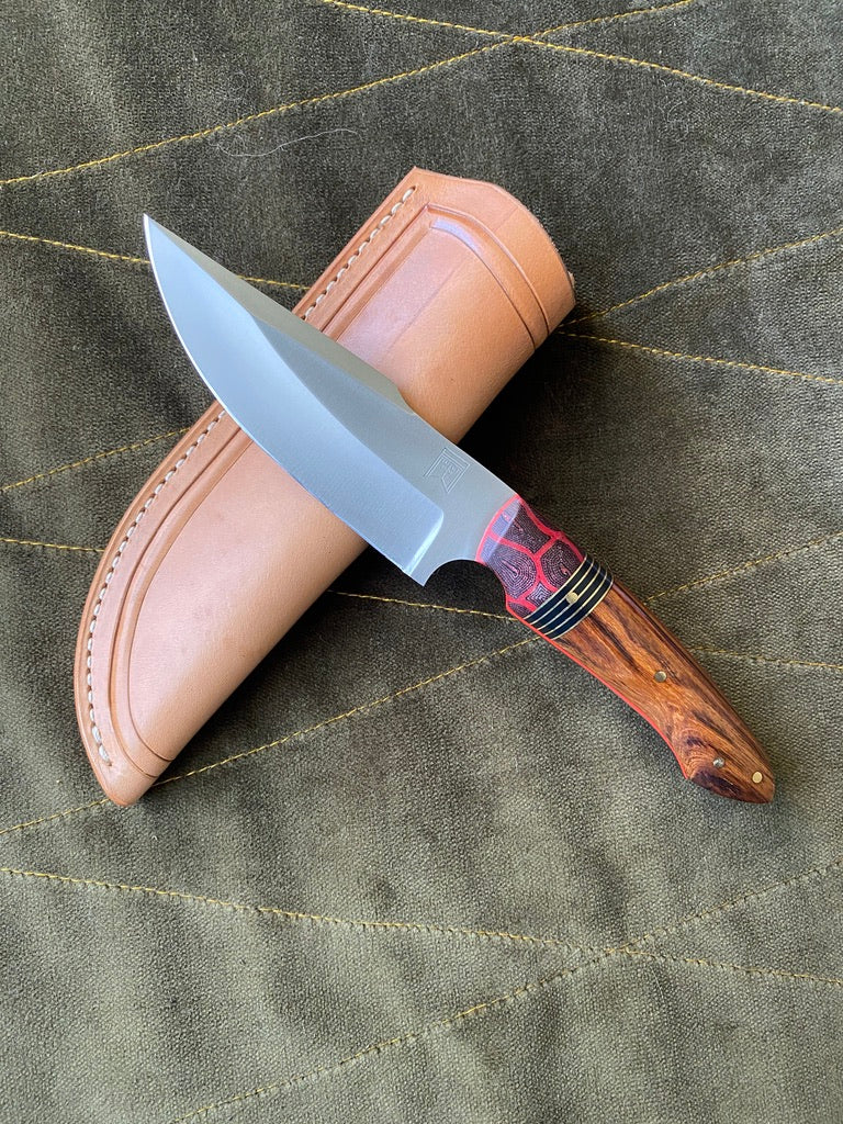Stainless clip point belt knife