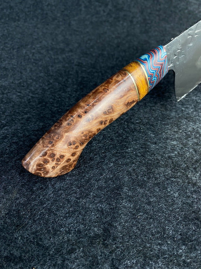 High Carbon Traditional Chefs with redwood burl