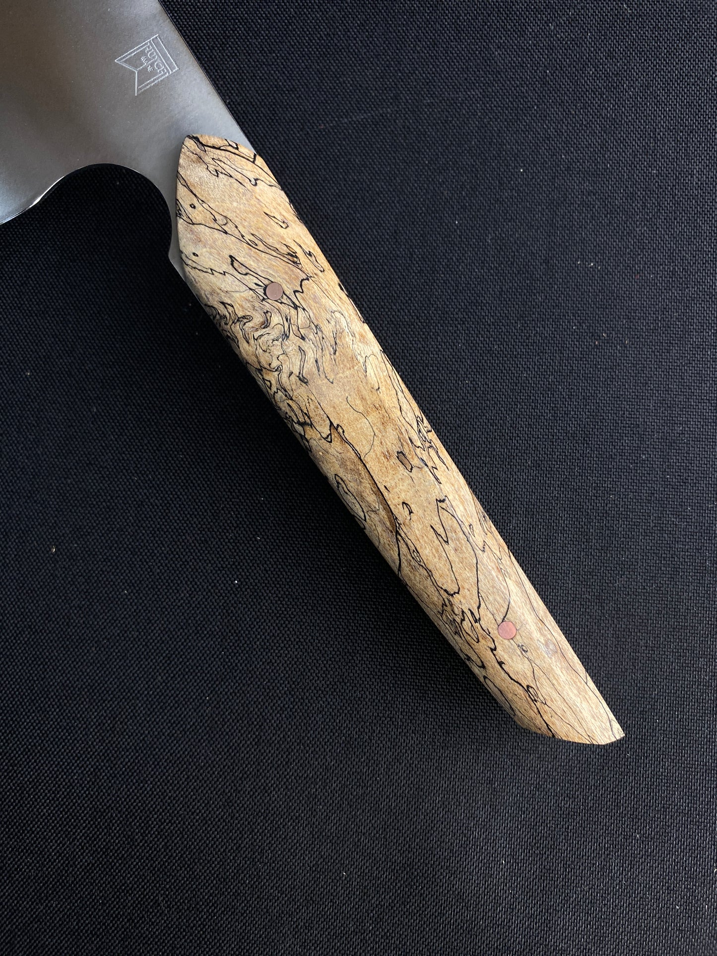 Stainless k-tip with spalted maple