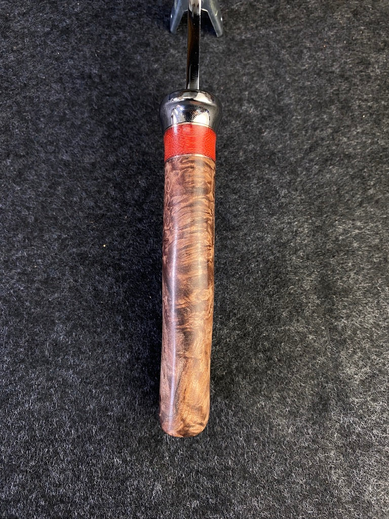 Big Game hunter in redwood lace burl