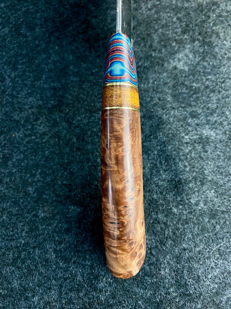 High Carbon Traditional Chefs with redwood burl