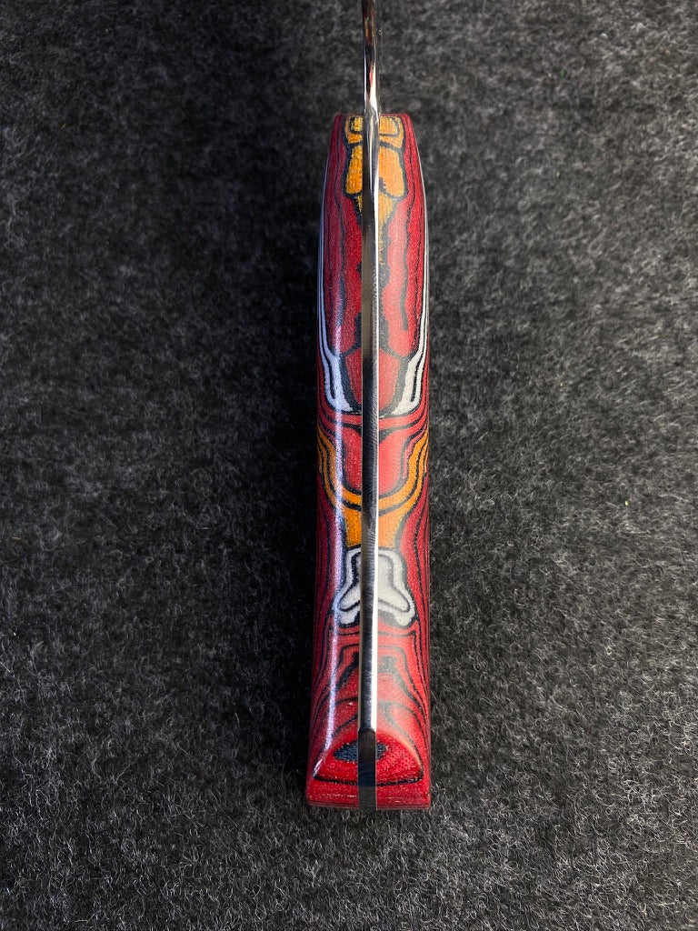 stainless french pattern in with pattern micarta