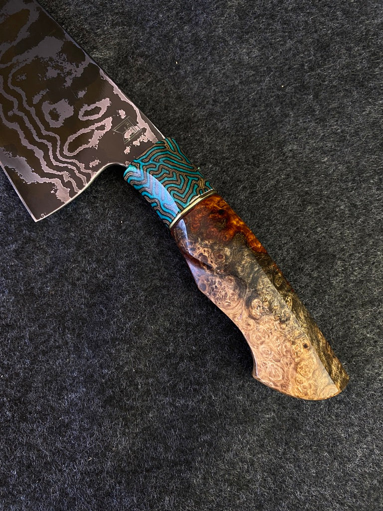 Damascus french pattern with amboyna