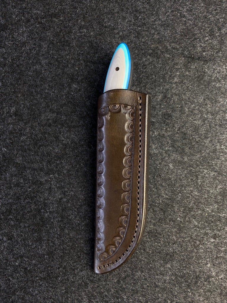 stainless edc in gray multicolor g10