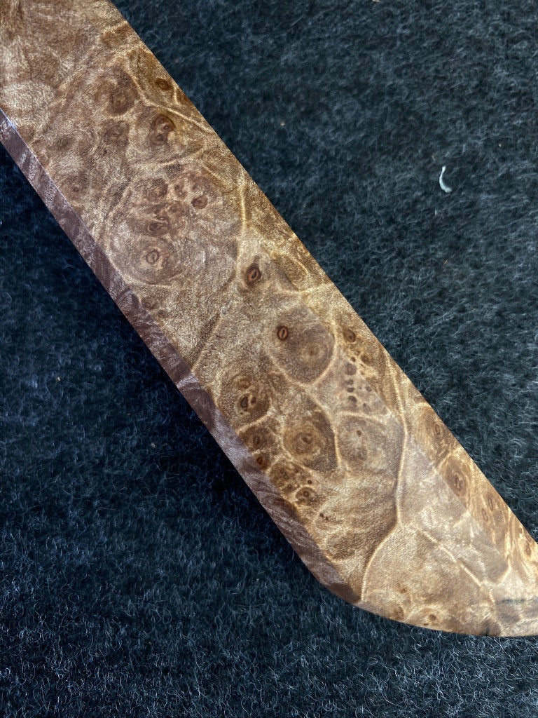 8" Kiritsuke in maple burl