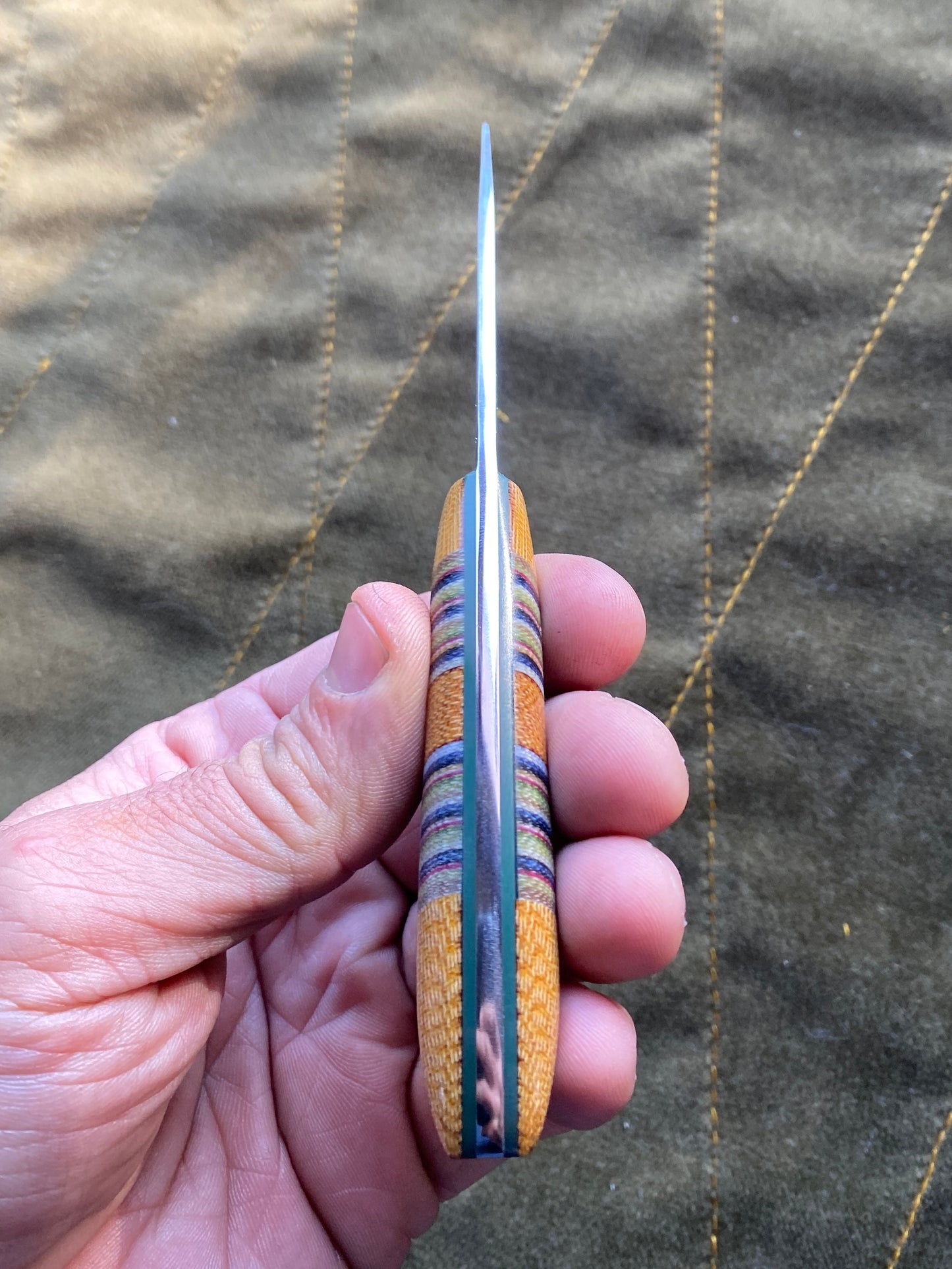 Carbon edc fixed blade