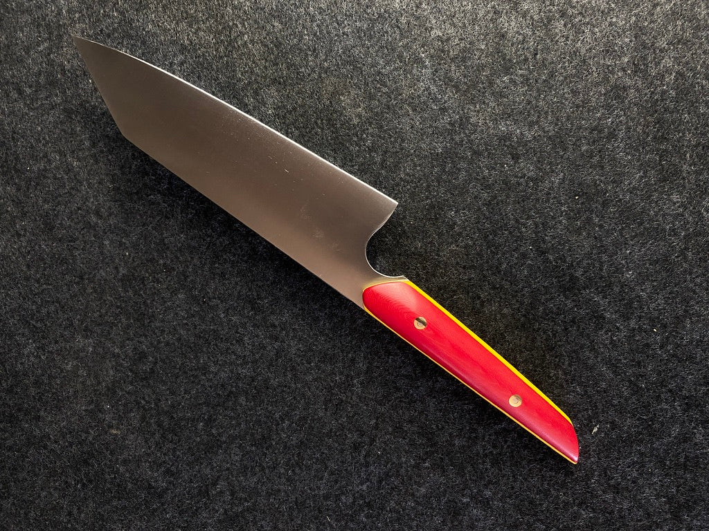 8" k tip in red micarta