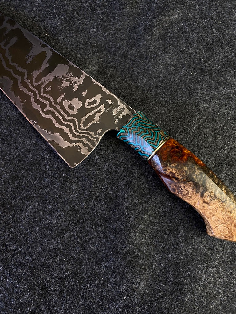 Damascus french pattern with amboyna