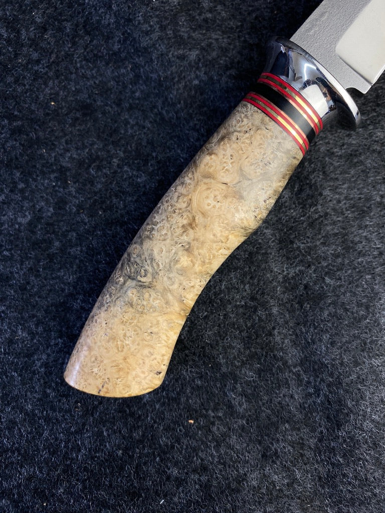 Drop Point hunter in s-30v and black amboyna
