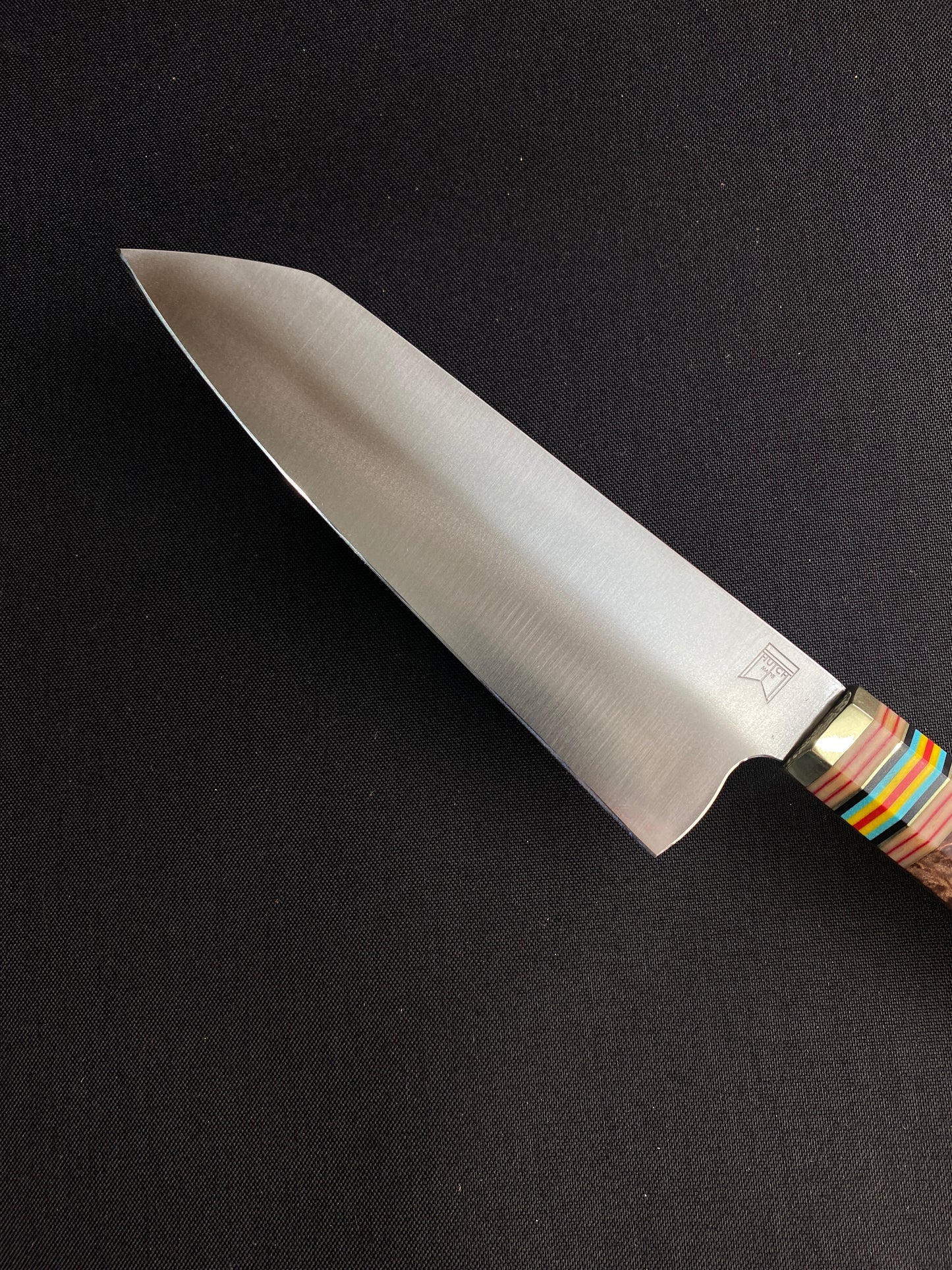 Stainless k-tip with cedar burl