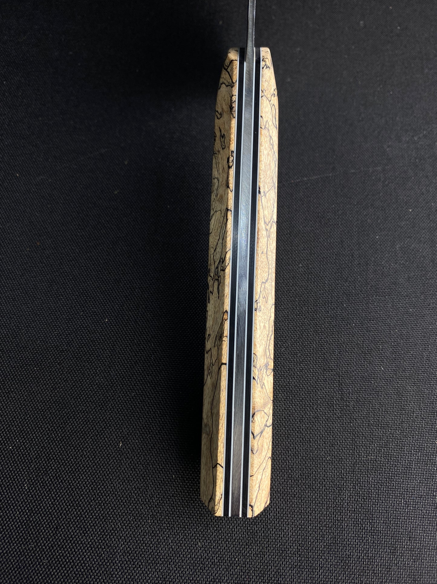 Stainless k-tip with spalted maple