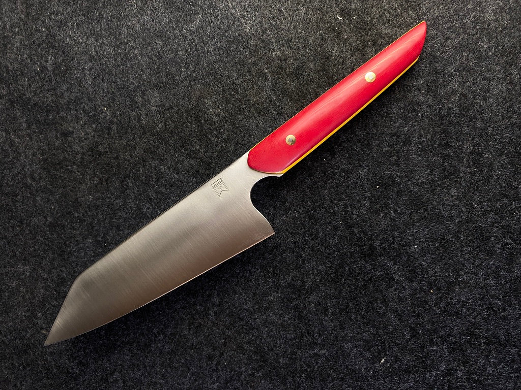 8" k tip in red micarta