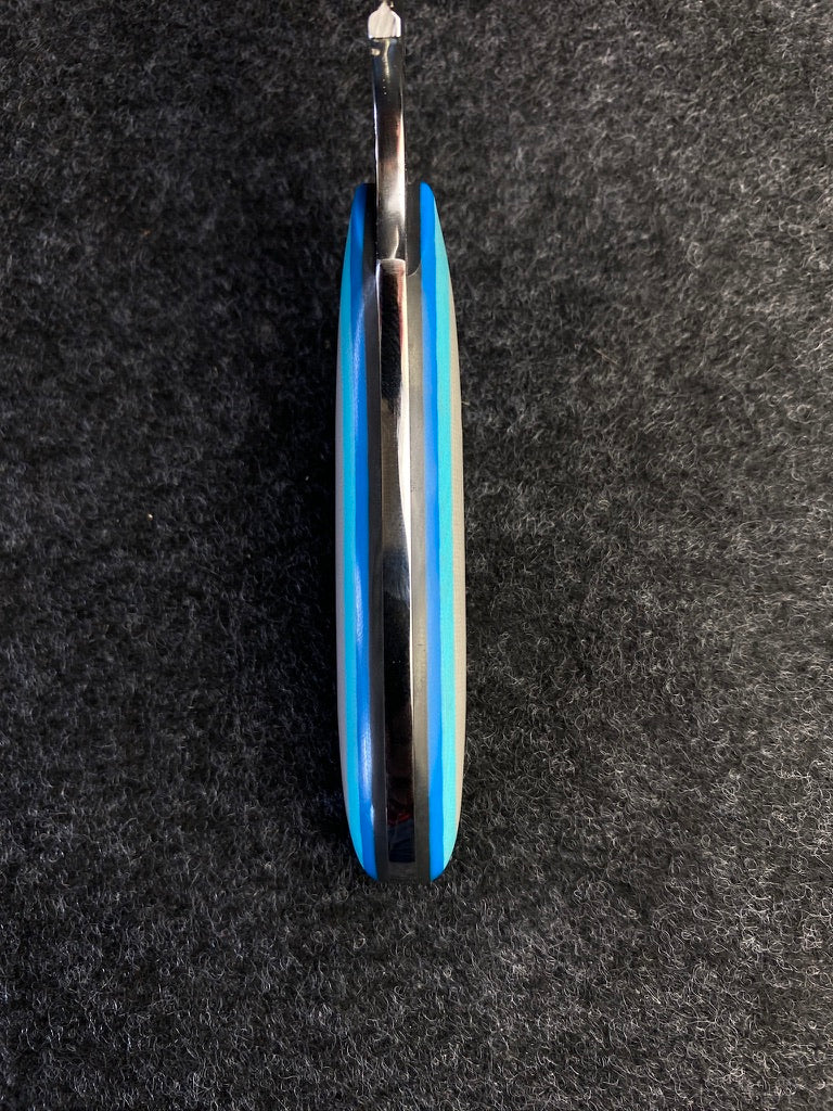 stainless edc in gray multicolor g10