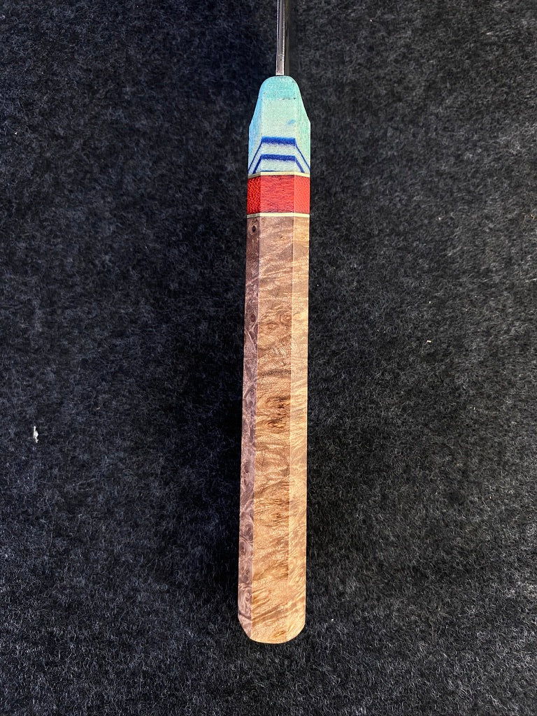 8" Kiritsuke in maple burl