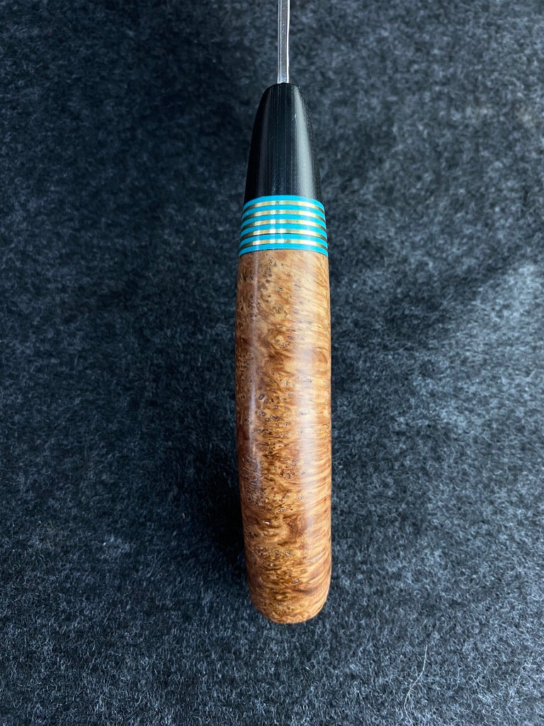 High Carbon traditional Chefs with red malle burl