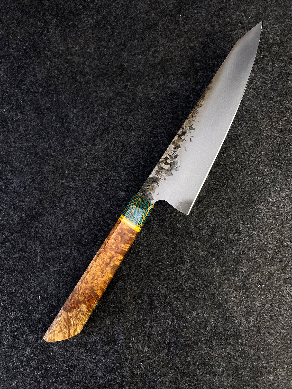 8" K Tip chefs in amboyna burl