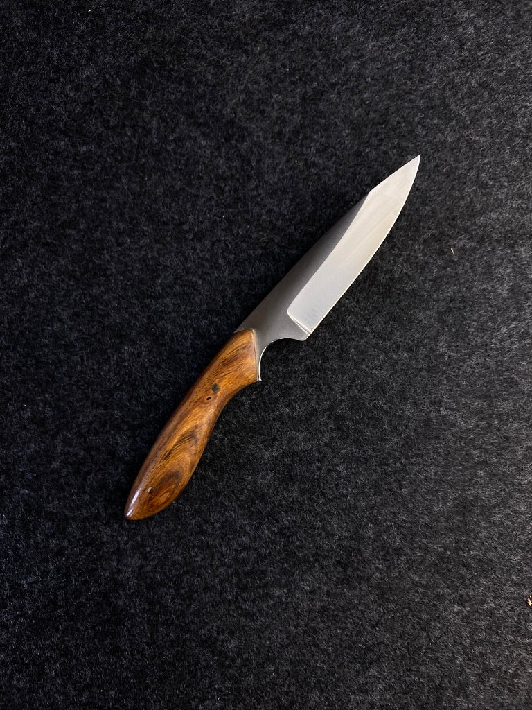 stainless edc in desert ironwood