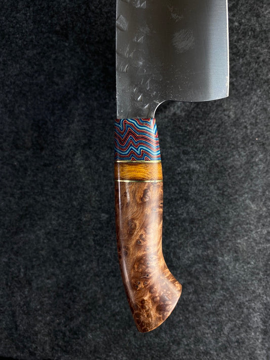 High Carbon Traditional Chefs with redwood burl