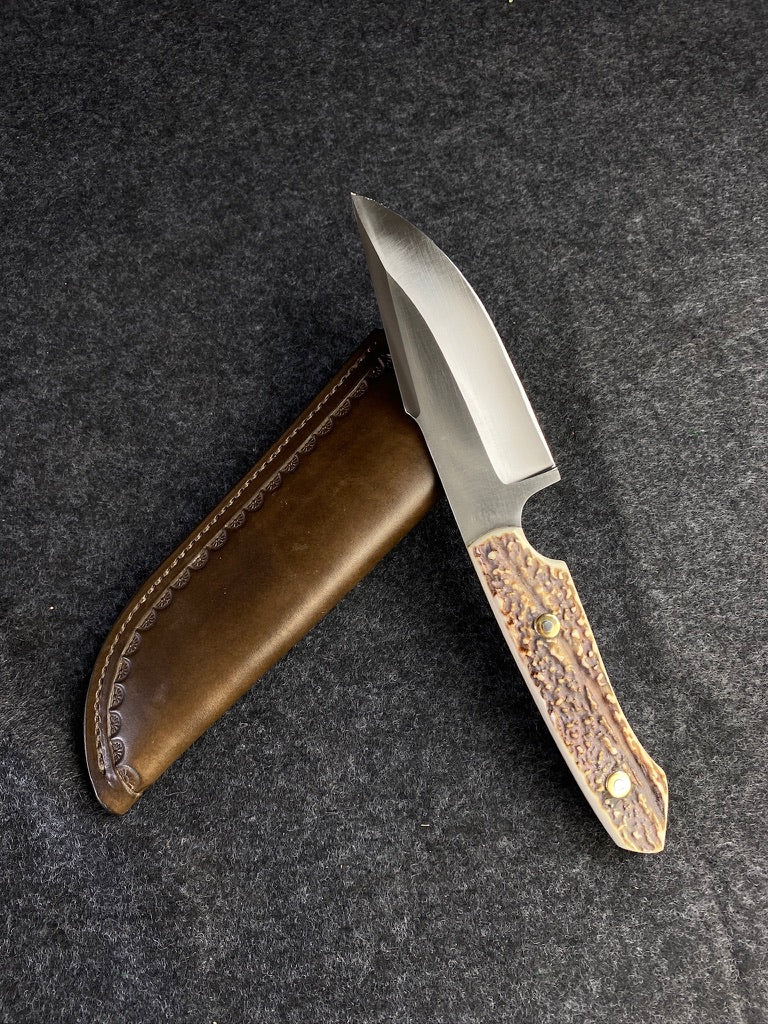 stainless red stag skinner