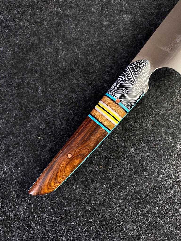 8" k-tip chefs knife in ironwood segment