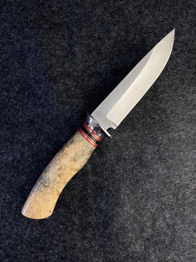 Drop Point hunter in s-30v and black amboyna