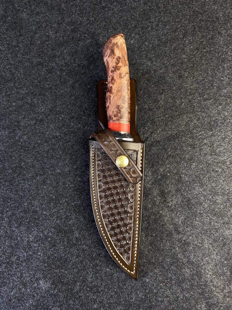 Big Game hunter in redwood lace burl