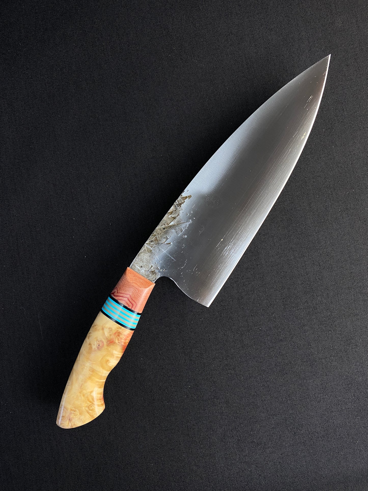 Flame box elder chefs knife