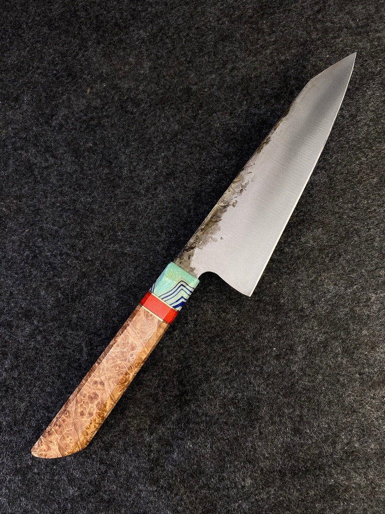 8" Kiritsuke in maple burl