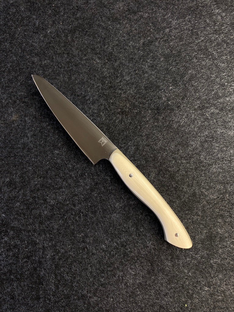stainless paring in tan and cream g10