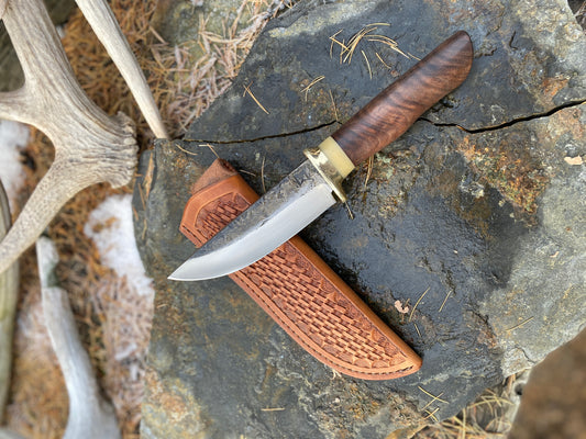 Hand forged field knife