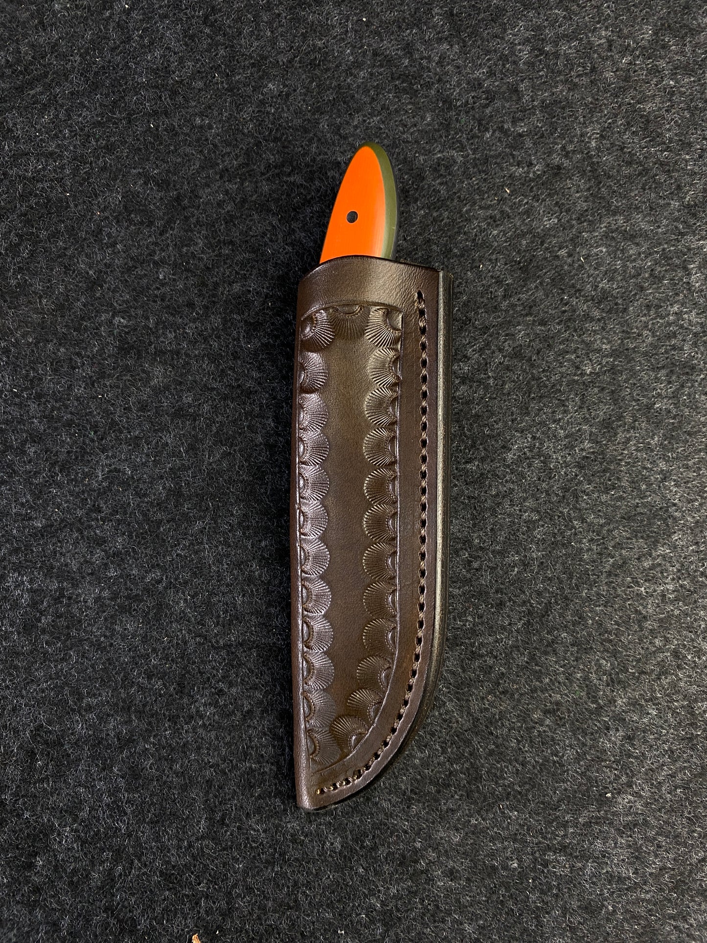 Stainless Pocket EDC in Blaze Orange G10
