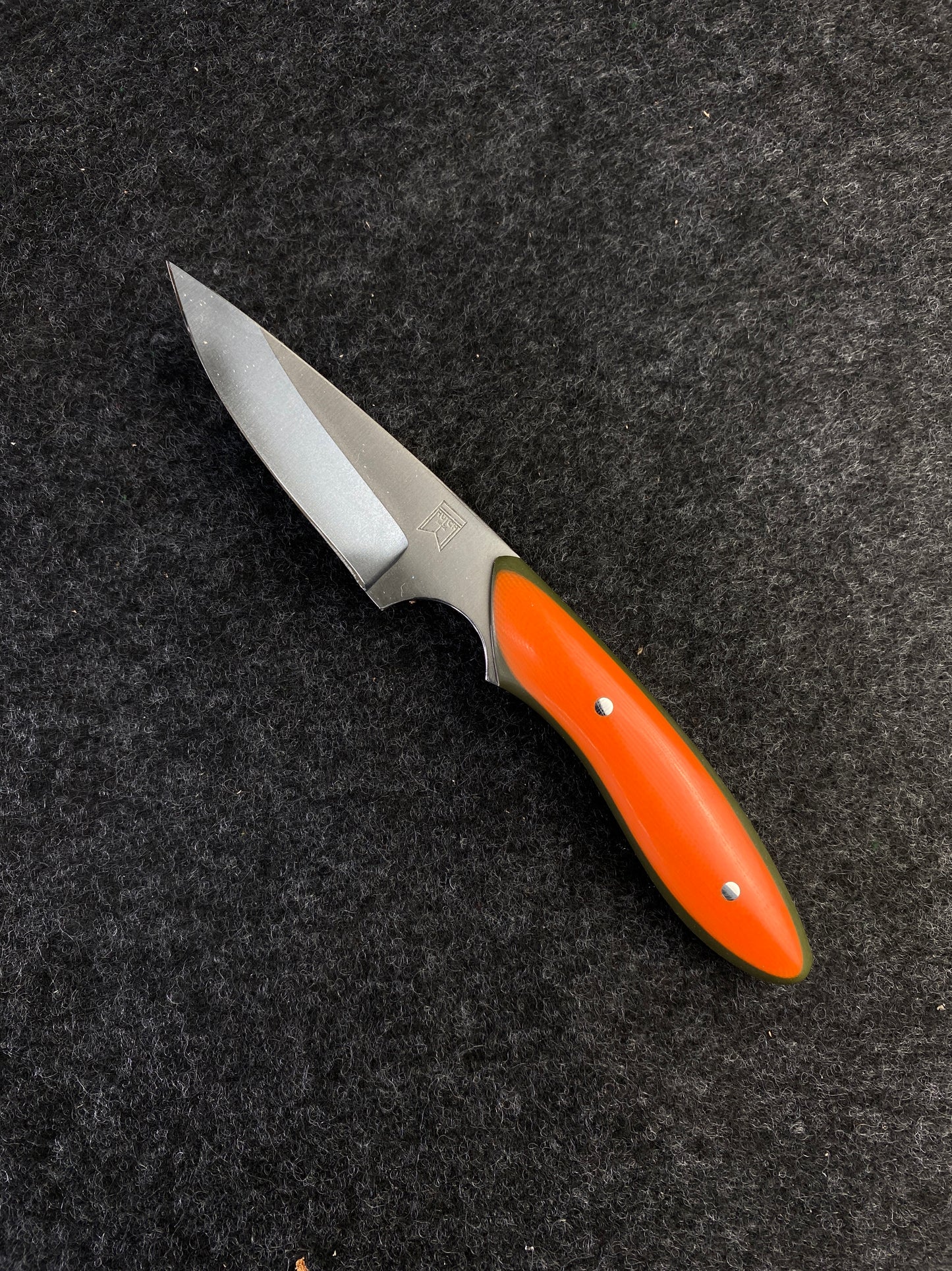 Stainless Pocket EDC in Blaze Orange G10