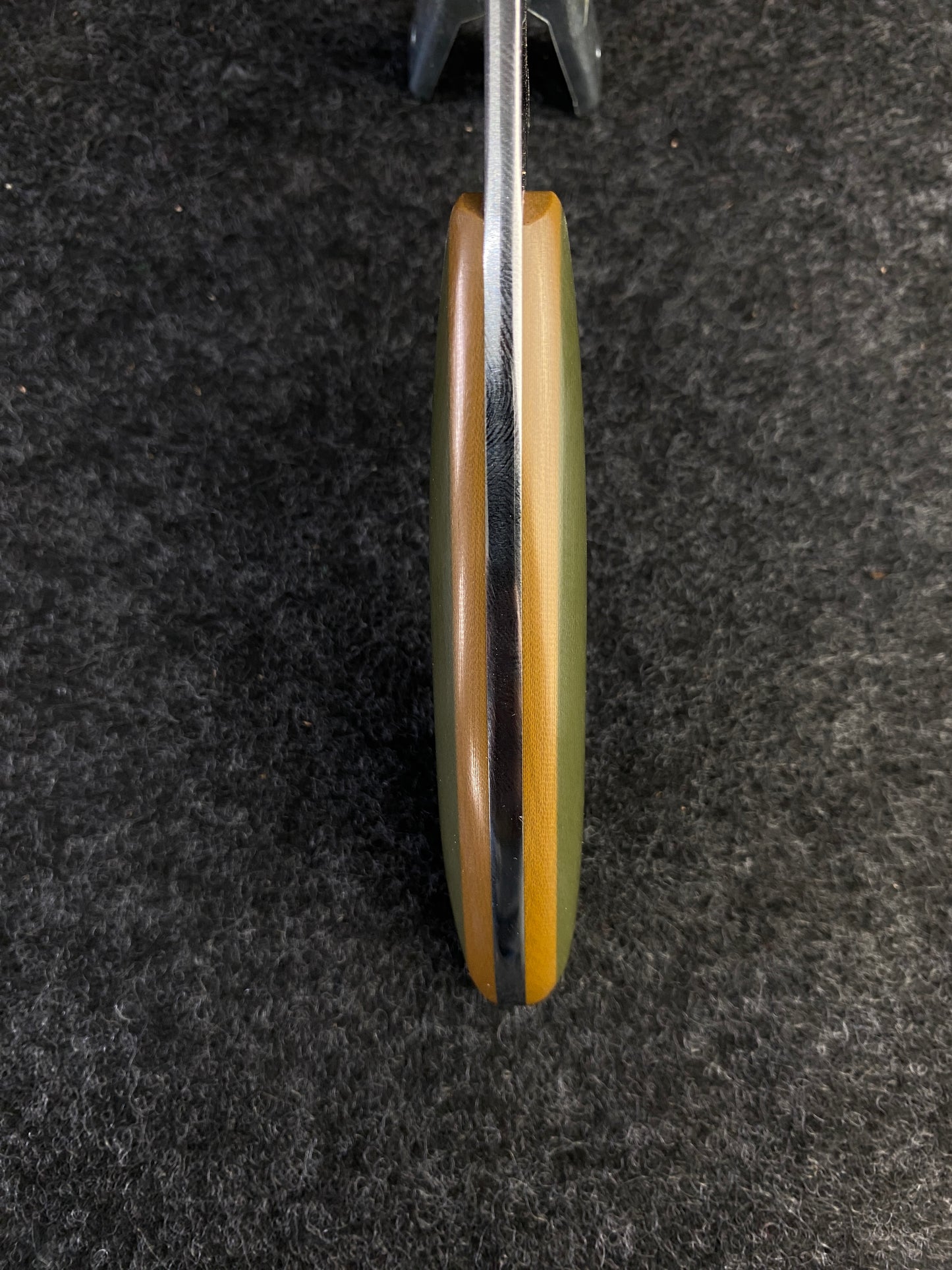 Stainless pocket EDC in od green G-10