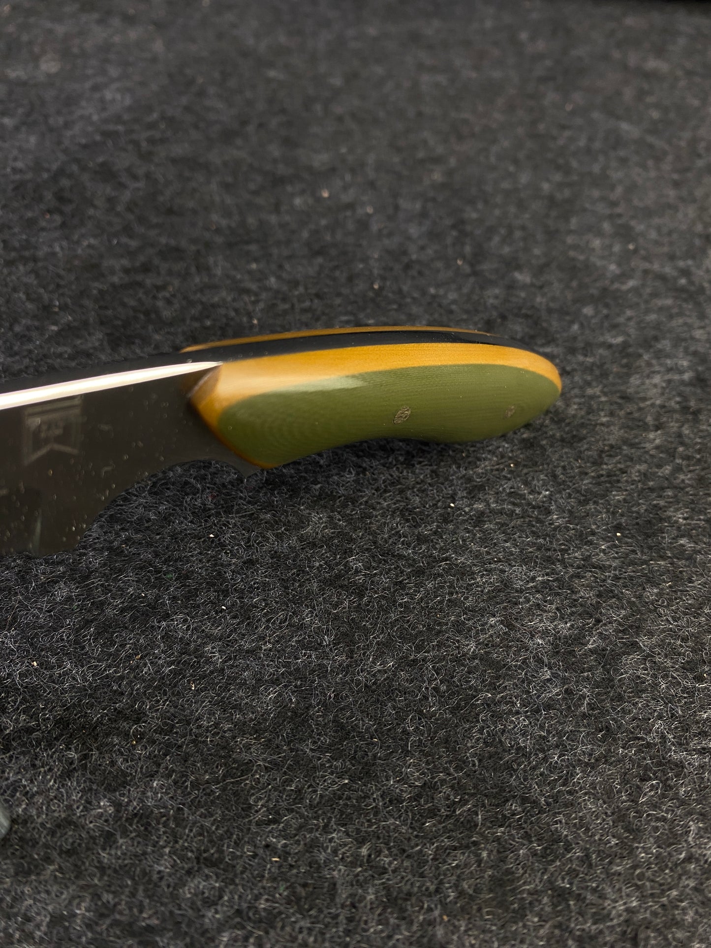 Stainless pocket EDC in od green G-10