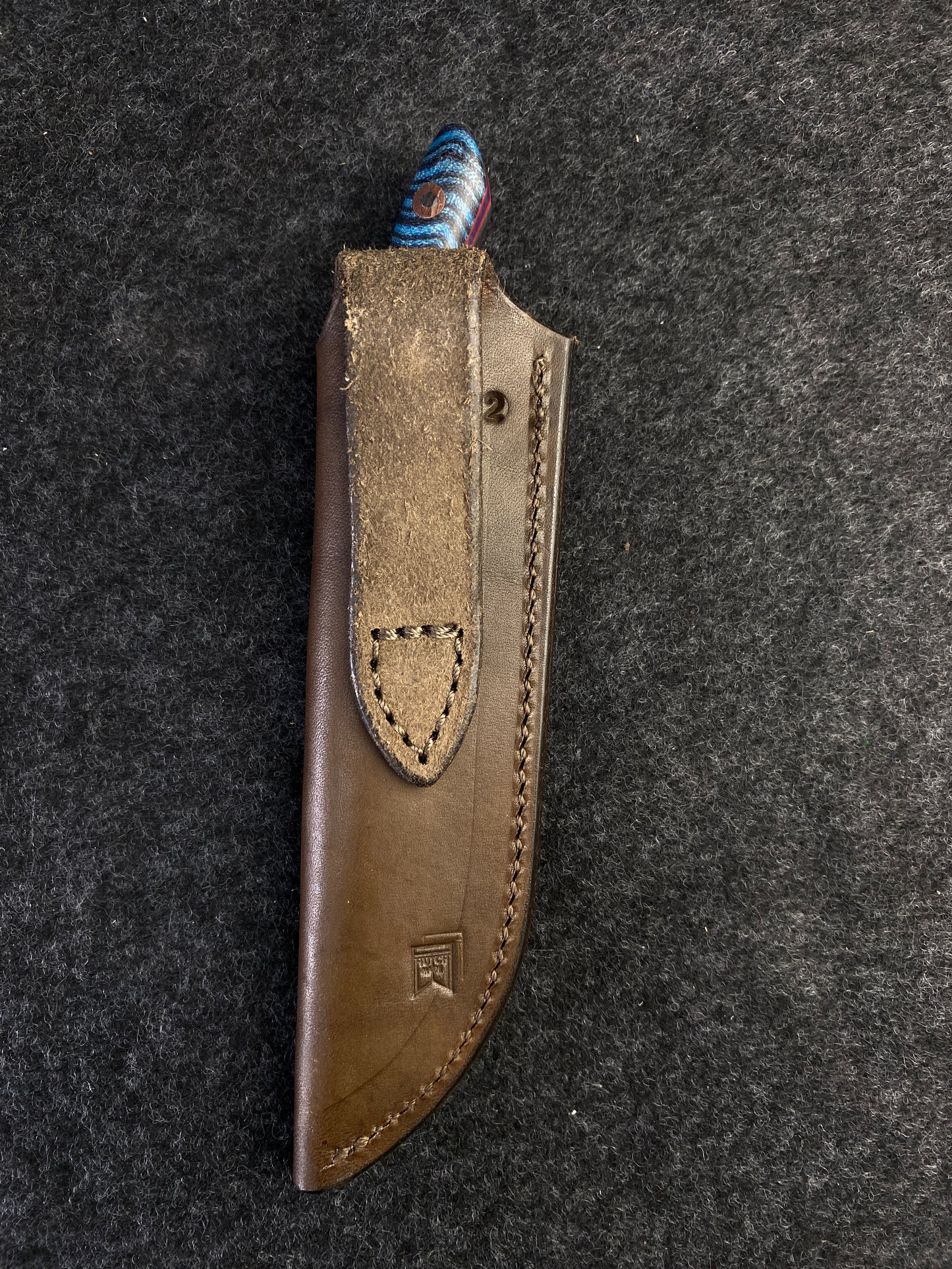 Stainless EDC in Blue Ripple Gcarta