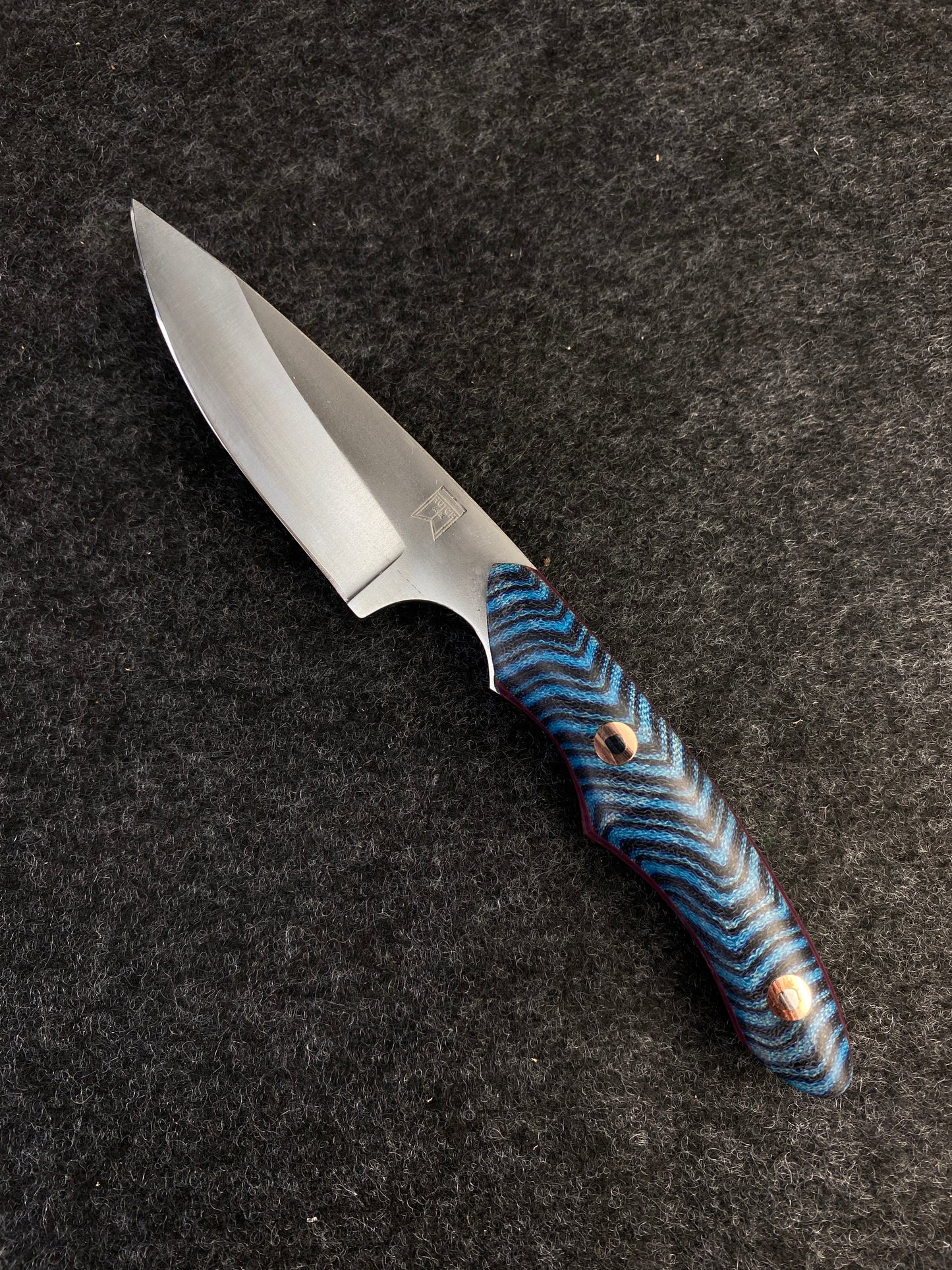 Stainless EDC in Blue Ripple Gcarta