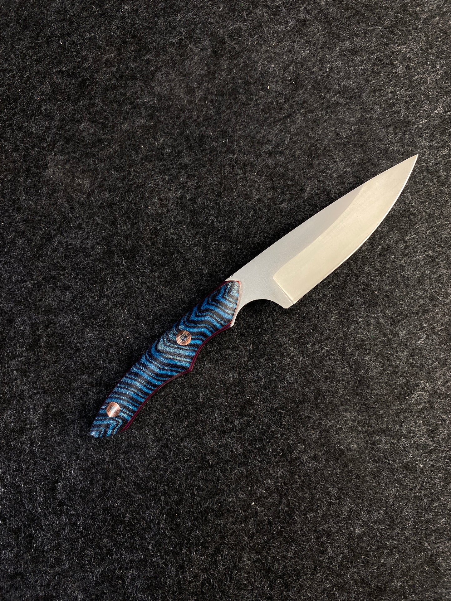 Stainless EDC in Blue Ripple Gcarta