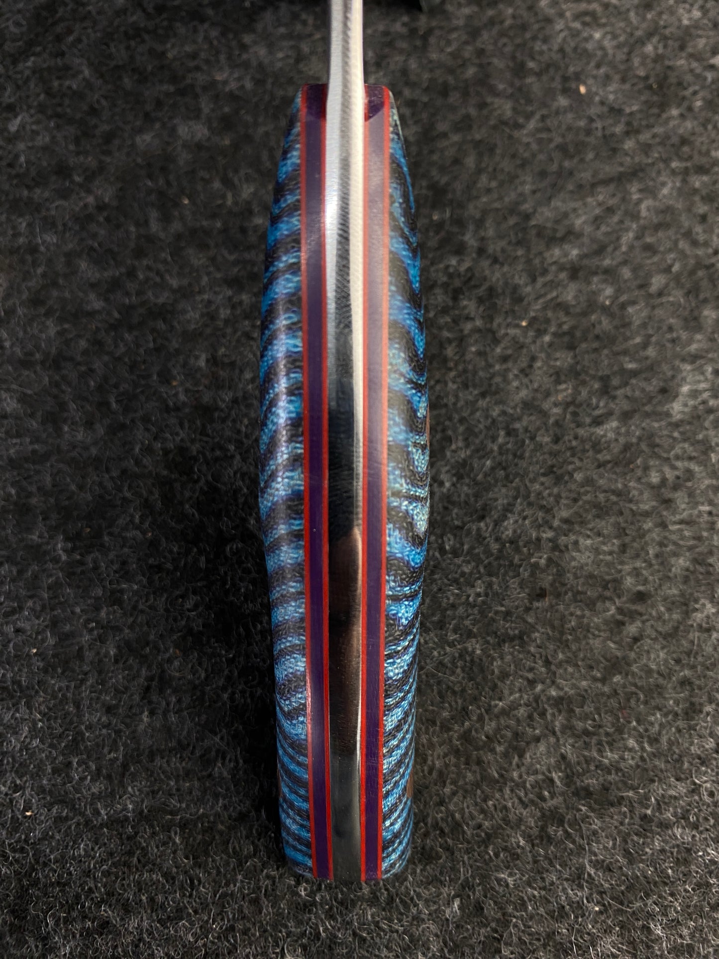 Stainless EDC in Blue Ripple Gcarta