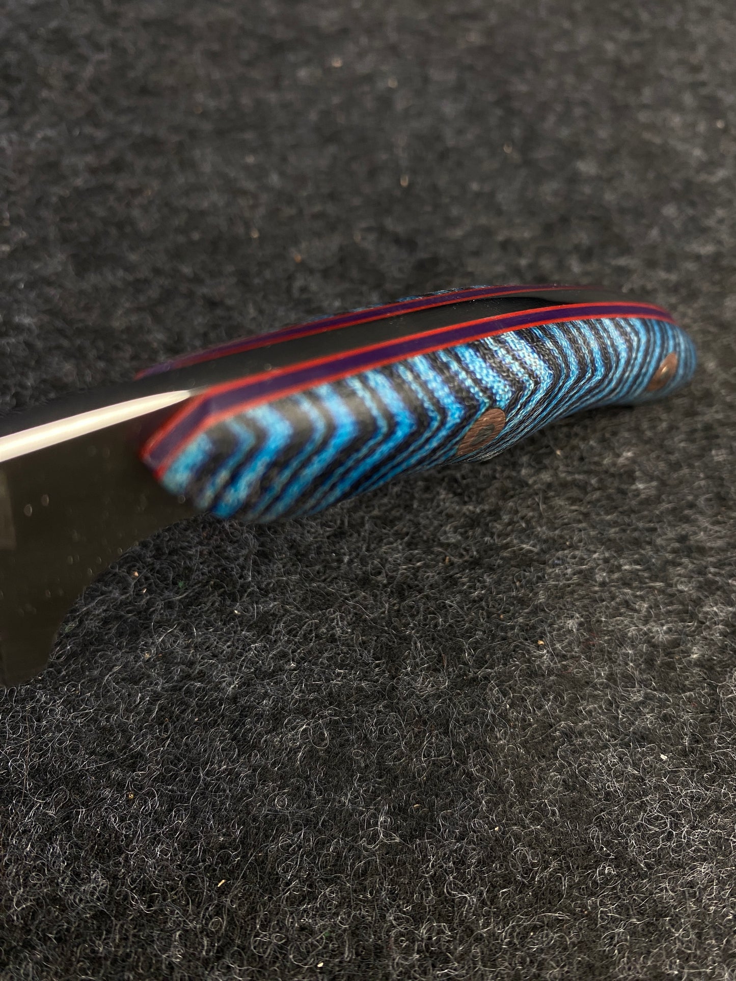 Stainless EDC in Blue Ripple Gcarta