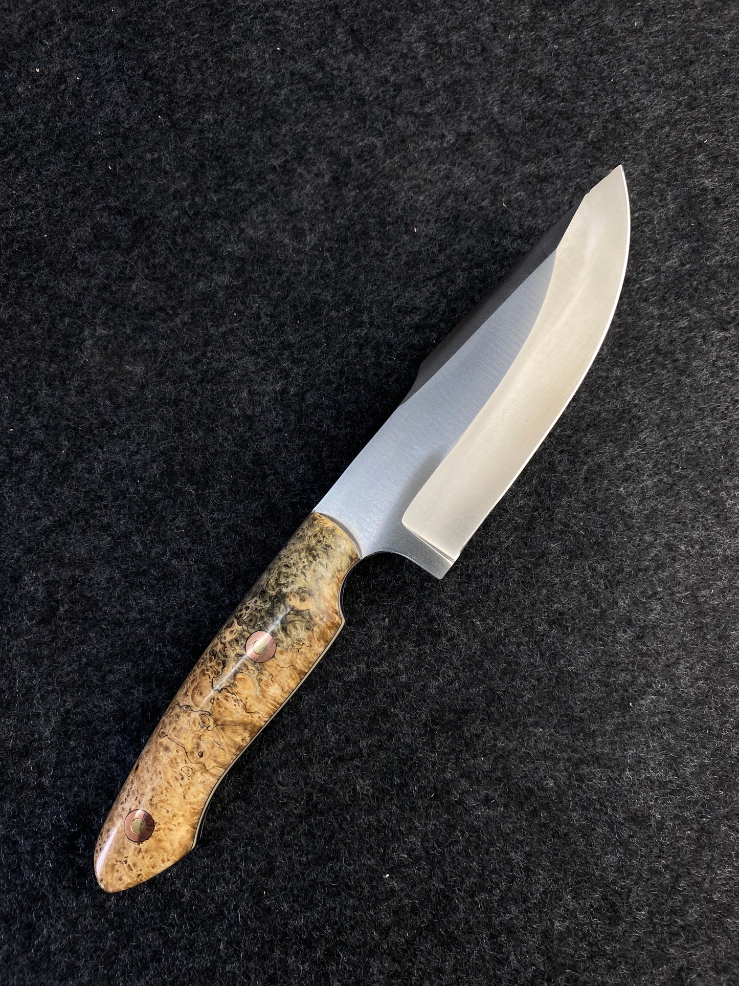Stainless skinner in Black amoyna burl
